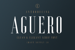 Aguero: The Elegant Serif Font for Your Brand