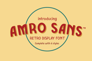 Amro Sans Family: A Retro Typeface Review