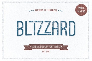 Blizzard: A Premium Display Font for Branding
