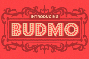 Budmo: A Vintage Marquee Font for Crafters