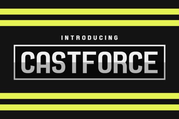 Castforce: A Bold Display Typeface for Modern Editorial Design