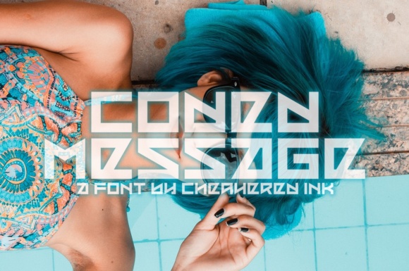 Coded Message: A Futuristic Display Font for Web Design