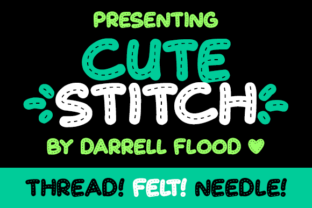 Cute Stitch: A Cozy Display Font for Crafters