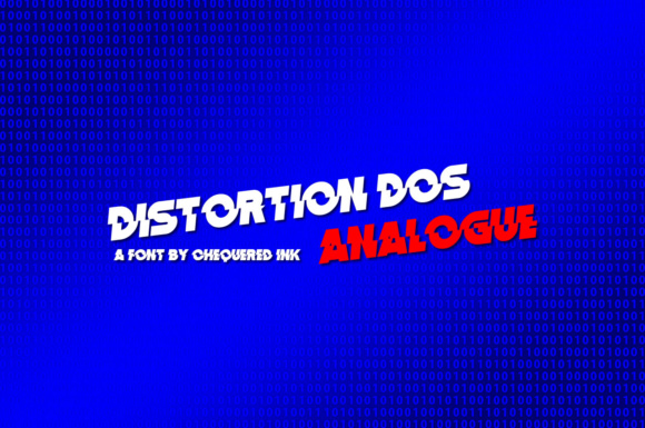 Distortion Dos Analogue: A Bold Display Font for Business