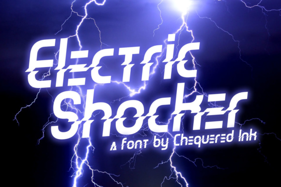 Electric Shocker: A Bold Display Font for Brand Identity