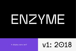Enzyme: A Modern Sans Serif Display Font for Editorial Design