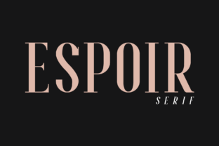 Espoir: A Modern Serif Font for Digital Design