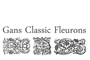Gans Classic Fleurons: A Vintage Display Font Review