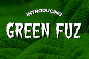 Green Fuz: A Retro Horror Display Font for Web Design