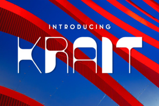Krait: A Modern Display Font for Bold Brand Identity