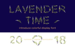 Lavender Time: A Vintage Display Font for Crafters