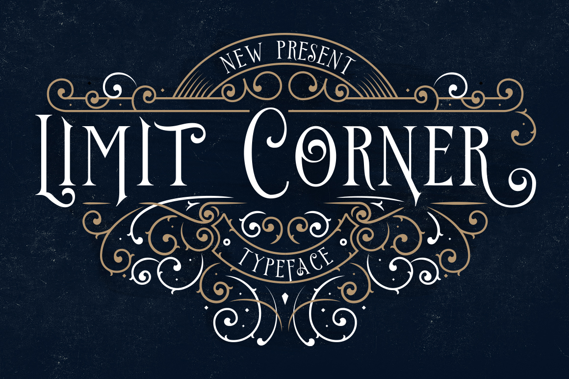 Limit Corner: A Retro Serif Display Font for Campaigns