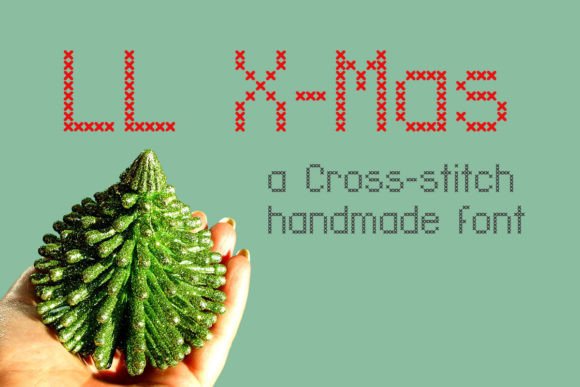 LL Xmas: A Stitch-Inspired Display Font for Branding