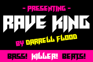 Rave King: A Futuristic Display Font for Web Design