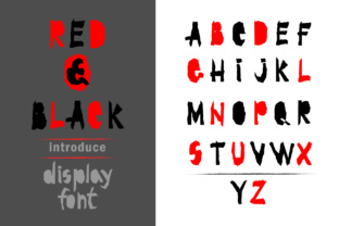 Red and Black: A Bold Display Font for Branding