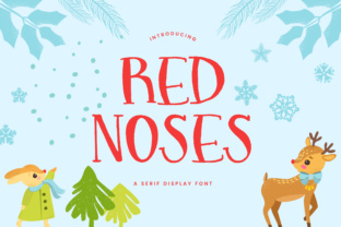 Red Noses: A Playful Serif Font for Holiday Campaigns