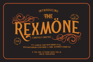 Rexmone: A Bold Serif Display Font for Editorial Design