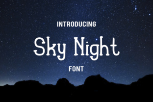 Sky Night: A Charming Serif Font for Crafters