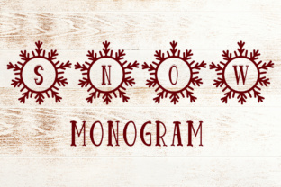 Snow Monogram: A Winter-Inspired Display Font