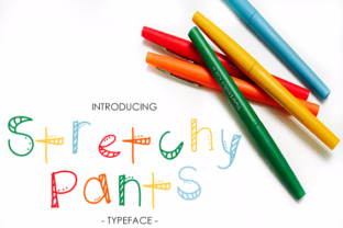 Stretchy Pants: A Vibrant Display Font for Crafters